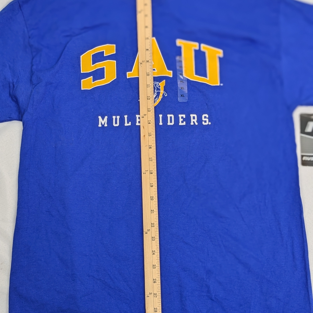 Southern Arkansas University Muleriders Mens XL Gray Cotton Logo Tshirt SAU - Picture 7 of 8